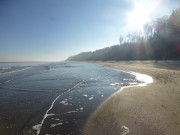 Ostseekste im Sonnenschein: Blick nach ckeritz.