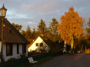 Im Abendlicht: Seebad Loddin auf Usedom.