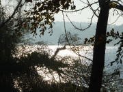 Gegenlicht: Der Klpinsee im Seebad Loddin.