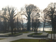 Blick von der Strandpromenade auf den Klpinsee.