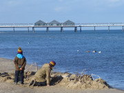 Familienurlaub auf Usedom: Seebrcke des Ostseebades Heringsdorf.