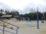 Die Strandpromenade des Seebades Zempin: Festplatz.