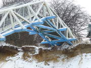 Gesperrt: Strandtreppe des Zeltplatzes Stubbenfelde.