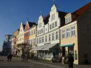 Marktplatz: Die Universitäts- und Hansestadt Greifswald.