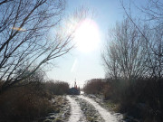 Fischerboot an der Haffkste: Zwischen Garz und Neverow.