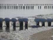 Hubchen: Buhne in der Nhe des Ostseebades Bansin.