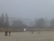 Trbes Wetter an der Ostseekste: Strandpromenade von Zinnowitz.
