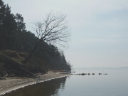 Sandstrand am Peenestrom: Usedomer Halbinsel Gnitz.