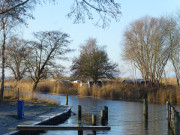 Ausfahrt in das Achterwasser: Hafen Stagnie.