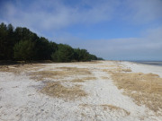 Nrdlich von Karlshagen: Ende des Usedomer Ostseestrandes.