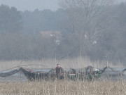 Im Hintergrund Ltow: Fischer auf der Krumminer Wiek.