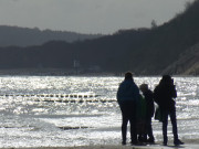 Ostseestrand von ckeritz: Blick zu den Usedomer Kaiserbdern.