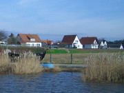 Ferienhuser am Achterwasser: Seebad Zempin auf Usedom.