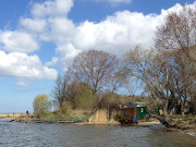 Achterwasser: Fischerhafen Warthe auf dem Lieper Winkel.