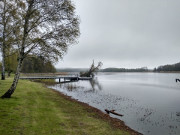 Wolken ber der Inselmitte Usedoms: Der Klpinsee.