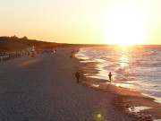 Sonnenuntergang ber dem Meer: Ostseebad Zinnowitz auf Usedom.