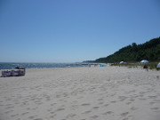 Ostseebad Koserow auf Usedom: Sandstrand am Meer.