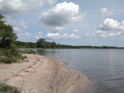 Sandstrand am Achterwasser: Mwenort auf dem Gnitz.