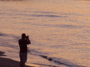 Stimmungsvolle Bilder: Fotograf am Zinnowitzer Strand.