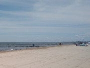 Wenige Badegste: Ostseestrand zwischen Zempin und Koserow.