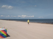 Sommer auf Usedom: Viel Platz auf dem Ostseestrand.