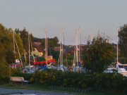 Seebad Loddin auf Usedom: Der Hafen am Achterwasser.