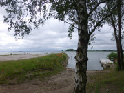 berfahrt zur Grmitz: Bootsanleger an der Halbinsel Gnitz.