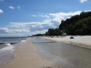 Richtung ckeritz: Ostseestrand des Seebades Loddin.