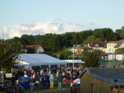 Festplatz Loddin: Die Dmmerung senkt sich herab.