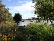 Blick ber den Klpinsee von der Strandstrae aus.