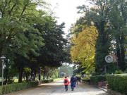 Herbstfrbung: Strandpromenade des Usedomer Ostseebades Zinnowitz.