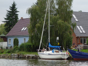 Die "Kehle": Wasserverbindung von Usedomer See und Stettiner Haff.