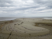 "Wattenmeer": Ende des Usedomer Ostseestrandes.