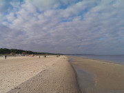 Weite und Meer: Sandstrand zwischen Ahlbeck und Swinemnde.