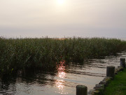 Hafeneinfahrt: Achterwasserhafen des Seebades Loddin.