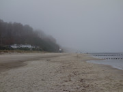 ckeritz im Nebel: Novembertag an der Ostsee.