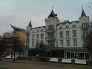 Grauer Himmel: Novembertag im Ostseebad Zinnowitz.