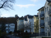 Klassizistische Bdervillen: Strandpromenade des Ostseebades Heringsdorf.