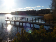 Steg im Klpinsee: An der Strandstrae des Seebades Loddin.