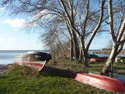 Nebenhafen an der polnischen Grenze: Kamminke auf Usedom.