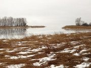 Zwischen Koserow und Zempin: Ausgang der Rieck zum Achterwasser.