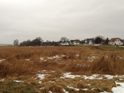 Winter auf Usedom: Am Achterwasserhafen Zempin.