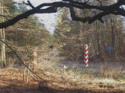 Im Zerninmoor: Deutsch-polnische Grenze auf Usedom.