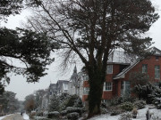 Winter auf Usedom: Strandpromenade im Ostseebad Zinnowitz.