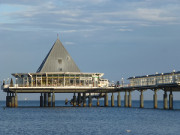 Usedom im Februar: Seebrcke des Ostseebades Heringsdorf.