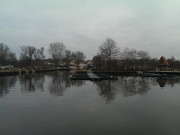 Fischerdorf ckeritz am Achterwasser: Blick vom Hafen.