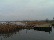 Am Hafen des Seebades ckeritz: Achterwasser und Loddiner Hft.