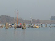 Anleger im Peenestrom: Wolgast, das "Tor zur Insel Usedom".