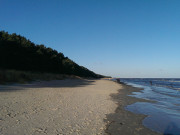 Usedomer Ostseestrand im Norden: Blick Richtung Peenemnde.