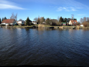 Panoramafoto: Westklne auf dem Usedomer Winkel.